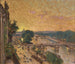 september 1914, mot Orsay stationen - Marie-Joseph Léon Clavel Iwill — vy av konstverket