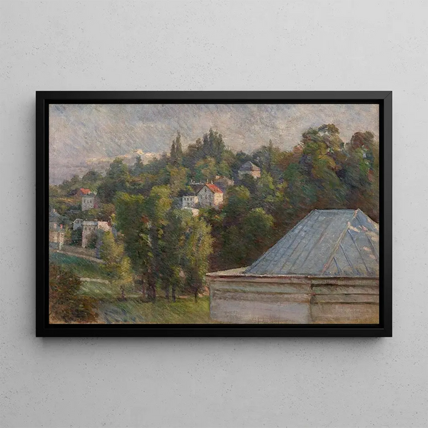 Vue de Sèvres - Marie Bracquemond — inramlat konstverk på väggen