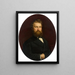 Portrait d'Hermann Krebs - Marie Dürr Grossmann — inramlat konstverk på väggen