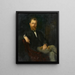 Portrait du mari Dr. Viktor Grossmann - Marie Dürr Grossmann — inramlat konstverk på väggen