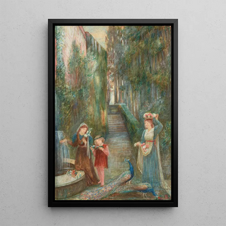 Marie Spartali Stillman - Afternoon in the Colonna Garden.webp