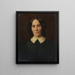 Portrait d'une femme - Marie Wiegmann — inramlat konstverk på väggen