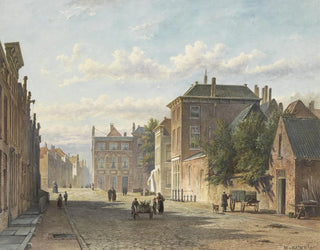 Marinus van Raden - De Gedempte Burgwal te sGravenhage.webp