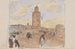 Koutoubia-moskén i Marrakech - Marius Bauer — vy av konstverket