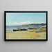 Le quartier de la gare Agfa vu de la plage du Tivoli, Alger - Marius Reynaud — inramlat konstverk på väggen