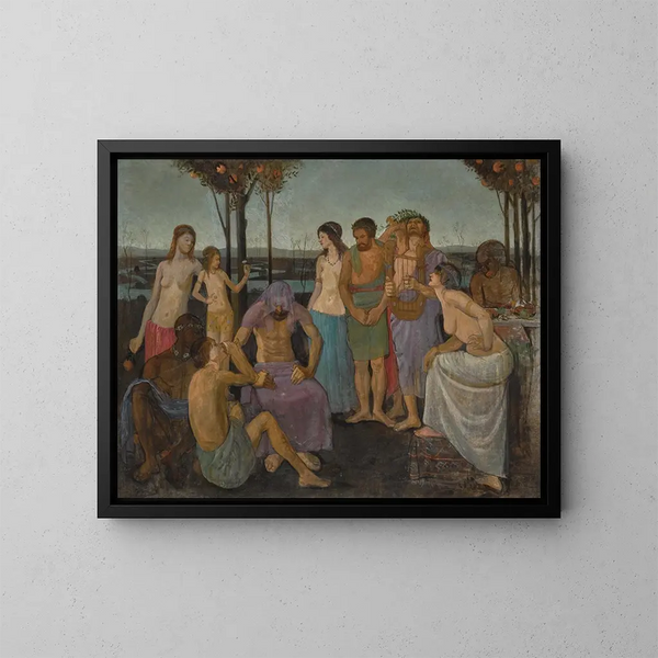 Allégorie - Mark Gertler — inramlat konstverk på väggen
