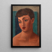 Tête de jeune fille - Mark Gertler — inramlat konstverk på väggen
