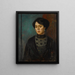 Portrait de l'artiste Sœur Sophie - Mark Gertler — inramlat konstverk på väggen
