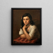 Portrait de May Berlinsky - Mark Gertler — inramlat konstverk på väggen