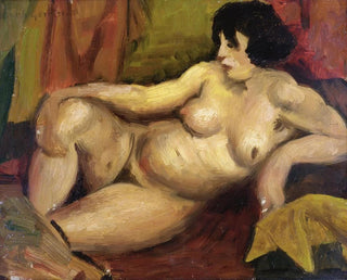 Nu liggande - Mark Gertler — vy av konstverket