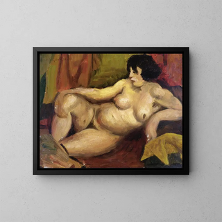 Nu liggande - Mark Gertler — inramlat konstverk på väggen
