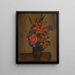 stilleben med vas och blommor - Mark Gertler — inramlat konstverk på väggen