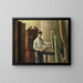 L'artiste dans son atelier - Mark Gertler — inramlat konstverk på väggen