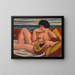 La Sonate - Mark Gertler — inramlat konstverk på väggen