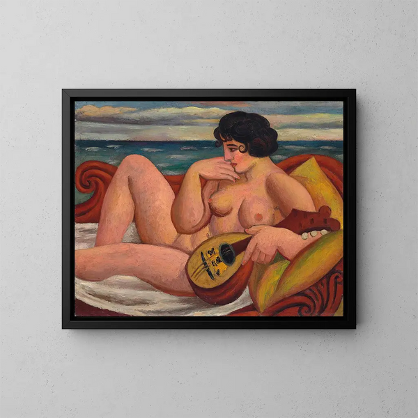 La Sonate - Mark Gertler — inramlat konstverk på väggen