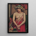 Le chapeau de paille - Mark Gertler — inramlat konstverk på väggen