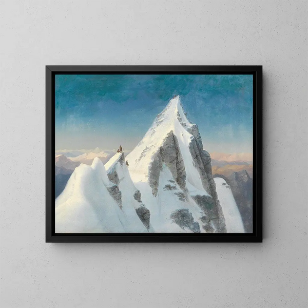Le Grossglockner - Markus Pernhart — inramlat konstverk på väggen