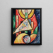 Abstraktion - Marsden Hartley — inramlat konstverk på väggen