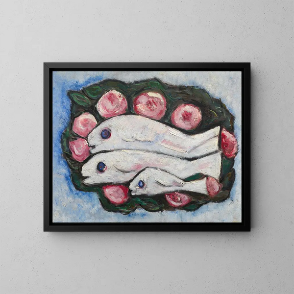 Banquet dans le silence - Marsden Hartley — inramlat konstverk på väggen
