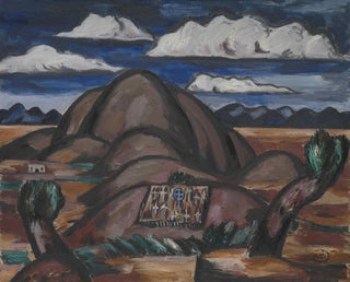 Cimetière du Nouveau-Mexique - Marsden Hartley — vy av konstverket