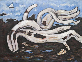 flytande trä på Bagaduce - Marsden Hartley — vy av konstverket