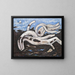 flytande trä på Bagaduce - Marsden Hartley — inramlat konstverk på väggen