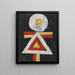 Geometrisk figur - Marsden Hartley — inramlat konstverk på väggen
