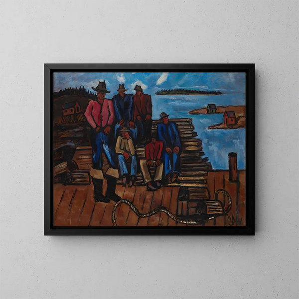 Fiskare av humrar - Marsden Hartley — inramlat konstverk på väggen