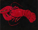Homard på svart bakgrund - Marsden Hartley — vy av konstverket
