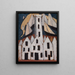 Rörelse nr 5 Hus i Provincetown - Marsden Hartley — inramlat konstverk på väggen