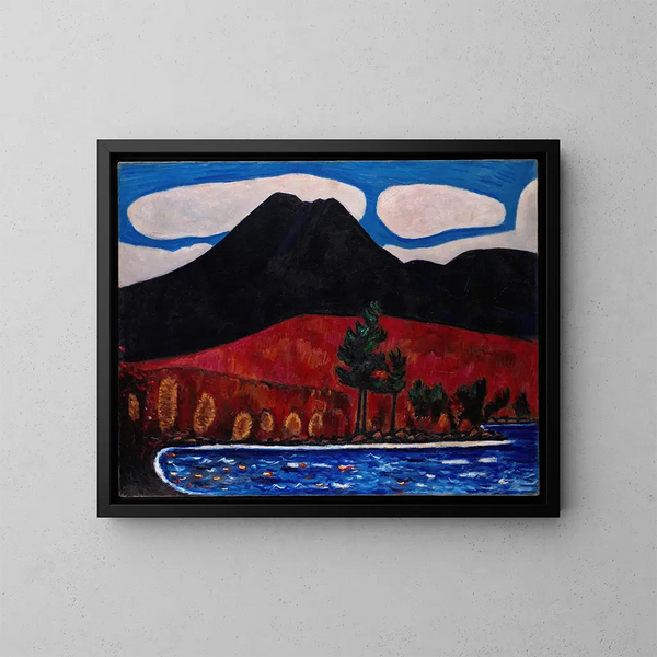 Mont Katahdin, Maine, höst - Marsden Hartley — inramlat konstverk på väggen