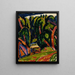 Träd röd - Marsden Hartley — inramlat konstverk på väggen