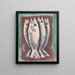 Fantômes de la mer - Marsden Hartley — inramlat konstverk på väggen