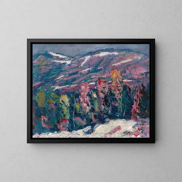 Chanson d'hiver - Marsden Hartley — inramlat konstverk på väggen