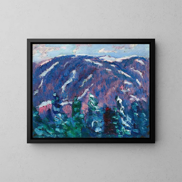 Vintersånger nr 3 - Marsden Hartley — inramlat konstverk på väggen