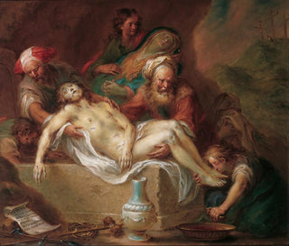 Kristi gravläggning - Martin Johann Schmidt — vy av konstverket