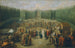 La Pose de la première pierre du temple de la Concorde à Laxenbourg - Martin Knoller — vy av konstverket