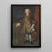 Carl Gustaf Tessin 1695-1770 - Martin van Meytens — inramlat konstverk på väggen