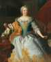 kejsarinna Maria Theresia, drottning av Ungern och Böhmen, med Böhmens krona och ärkehertigs krona - Martin van Meytens — vy av konstverket