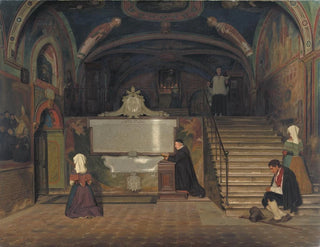 Martinus Rrbye - The Crypt in the Monastry of San Benedetto in Subiaco Italy.webp