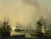 bombardemanget av Palembang, Sumatra, 24 juni 1821 - Martinus Schouman — vy av konstverket