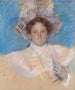 Adaline Havemeyer med en vit hatt - Mary Cassatt — vy av konstverket