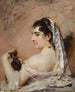 romersk flicka - Mary Cassatt — vy av konstverket