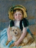 Sara med sin hund - Mary Cassatt — vy av konstverket