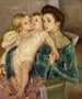 La Caresse - Mary Cassatt — vy av konstverket