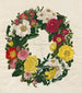 En blomsterkrans av rosor - Mary Lawrence — vy av konstverket