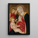 Vierge à l'Enfant - Maître de la Nativité de Castello — inramlat konstverk på väggen