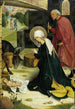 La Nativité - Maître de l'Autel de Pfullendorf — vy av konstverket