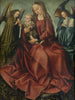 La Vierge et l'Enfant entre deux anges - Maître de Francfort — vy av konstverket