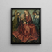 La Vierge et l'Enfant entre deux anges - Maître de Francfort — inramlat konstverk på väggen